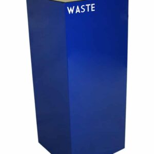 Witt Geocube Metal Indoor Recycling Trash Can for Waste - 36 Gallon allows you to mix and match your unique combination and choose an easy recycling program