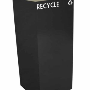 Witt Geocube Metal Indoor Recycling Trash Can allows you to mix and match your unique combination and choose an easy recycling program