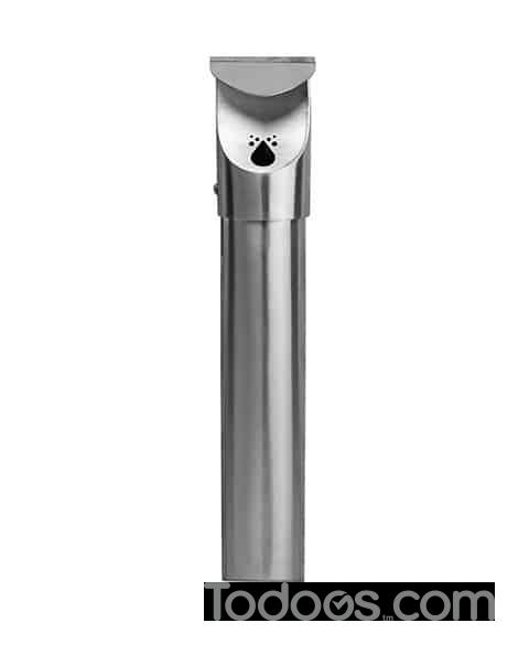 An environmentally friendly outdoor smoking receptacle constructed from heavy-gauge 304-grade recycled stainless steel