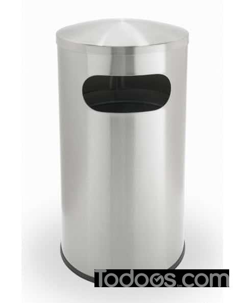 Precision Series® Trash Container, 15-Gallon Round, Dome Lid