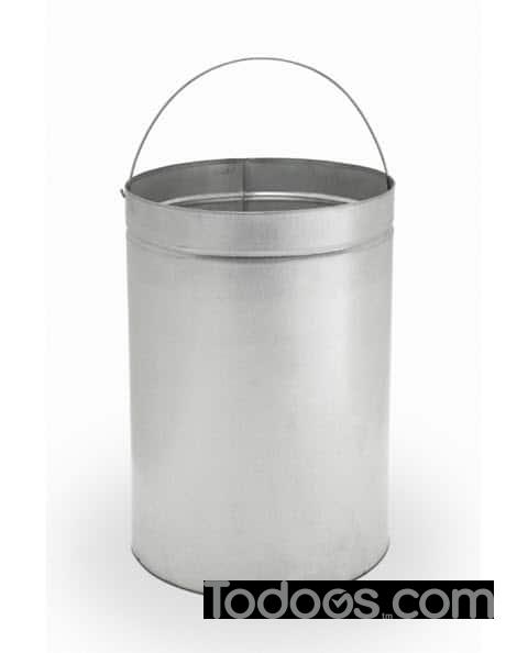 Vintage galvanized 30 gallon garbage trash can w/side handles (NO