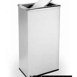 Precision Series® Trash Container, 13.5-Gallon Rectangle, Swivel Lid