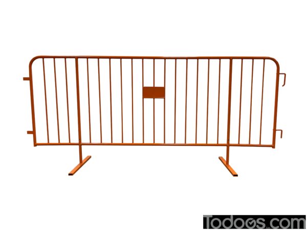 Kroma Universal Steel 8' Orange Painted Barricade