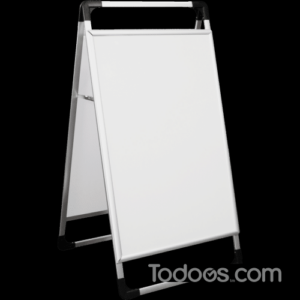 The Ace-2 features snap frames on both sides for easy poster size graphic insertion and replacement.