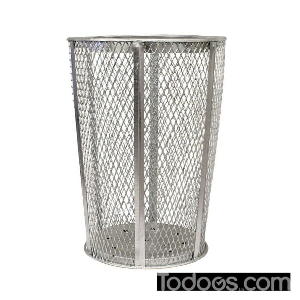 Witt EXP Steel Outdoor Trash Can - 48 Gallon is hot dipped in molten zinc to add protection and durability