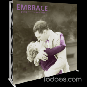 Embrace 7.5ft Full Height Push-Fit Tension Fabric Display (Frame + Graphic)