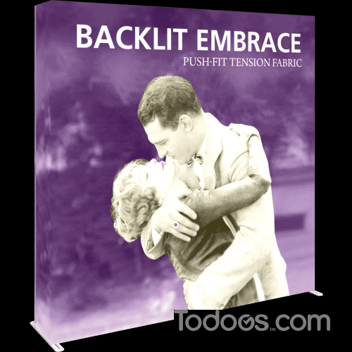 Embrace-7.5ft-Backlit-Full-Height-Push-Fit-Tension-Fabric-Display-Frame-Graphic-1