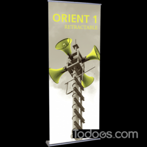 Orient 800 Standard Customizable Retractable Banner with Stand (Stand + Graphic)