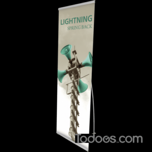 Lightning Spring-back Banner with Stand (Stand + Graphic)