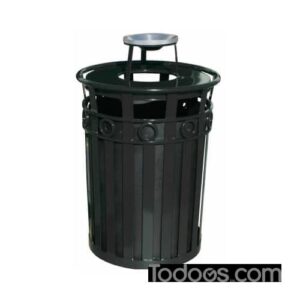 Outdoor Trash Receptacle And Ash Top