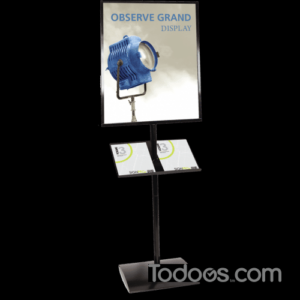 The Observe Grand is a sturdy, multi-functional display and info center designed to help add the final touches to any display or space.