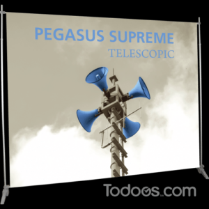 The Pegasus Supreme is a easy to set up and fully adjustable banner system.