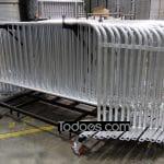 Heavy-duty steel makes steel barrier push carts tougher