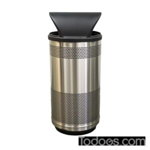 Witt Standard Indoor Perforated Trash Can - 35 Gallon features standard protective coated base