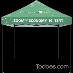 The Zoom 10ft Economy tent shades and protects up to five people