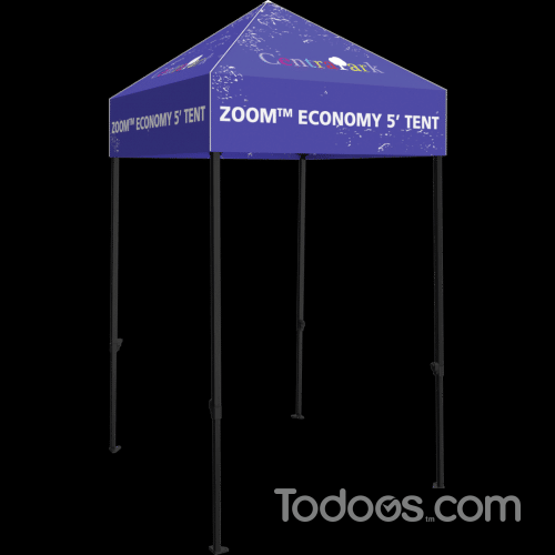 Zoom 5ft Steel Popup Tent (Frame + Graphic)