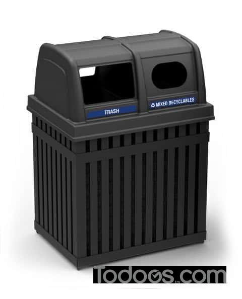 With a generous 50-gallon capacity, this waste container can handle large volumes of waste – both indoor and outdoor.