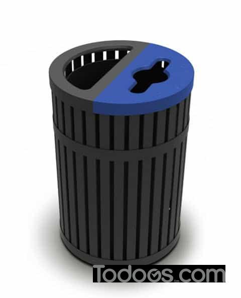 Solve your waste and recycling problems with one sleek and streamlined receptacle.